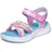 SKECHERS Mädchen Jumpsters Sandal Tie Dye Bffs, Pink Synthetic/Multi Trim, 37 EU - 37