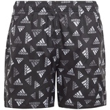 adidas Unisex Baby Bos AOP Swim Sh Schwimmanzug, schwarz/weiß, 15 años, 176