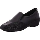 ACO Olga 54 Damenschuhe Halbschuhe Slipper Schwarz - Schwarz