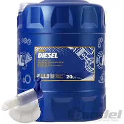 20 Liter Sae 15w-40 Mannol Diesel Motoröl Passend Für Dieselmotoren + Hahn: