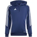 Adidas Tiro 24 Half-Zip Hoodie Kinder - navy/weiß - 152