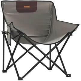 vidaXL Campingstuhl 2er Set Grau