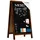 ALLboards Kundenstopper – lackierter Holzrahmen 78×44 cm, Kreidetafel, Restaurant-Tafel