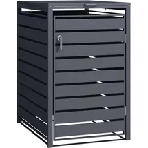 Wiltec Mülltonnenbox 1 t 100 x 60 x 110 cm grau