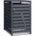 Wiltec Mülltonnenbox 1 t 100 x 60 x 110 cm grau