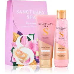 Sanctuary Spa Lily & Rose Pampering Bodycare Geschenkset für den Körper