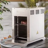 Fire Mountain Gas Steak Grill - Outdoor Grill, Edelstahl Design, Tragbarer Gasgrill, Kleiner Gasgrill, Perfekt für Kleine Grills, Mehrere Rack Kochen, 41,5D x 23,4B x 49,5H cm