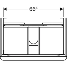 Geberit Smyle Square Waschtischunterschrank 2 Schubladen