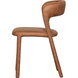 Woood Esszimmerstuhl Noble Kunstleder braun 2er Set