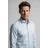 Olymp Langarmhemd No. Six Businesshemd, Kentkragen, super slim fit blau 41