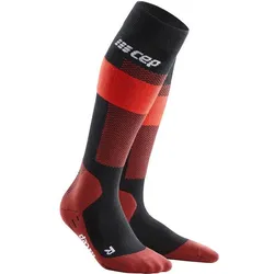 CEP Damen merino socks, skiing, tall, v2,women, red, IV