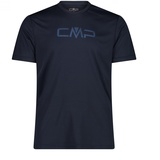 CMP T-Shirt mit Rundhalsausschnitt mit Logo - B.Blue-Dusty Blue, 46