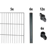 garden 'n' more mit Rundpfosten, (Set), 5 Elemente für 10 m, LxH: 200 x 103 cm, mit 6 Pfosten