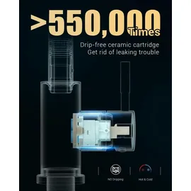 luxuskollektion APPASO Wasserhahn mit Brause Edelstahl