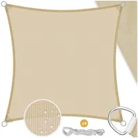 Kesser Sonnensegel 200 x 200 cm Beige HDPE Gewebe