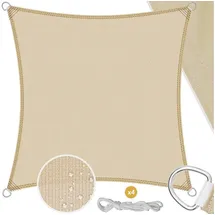 Kesser Sonnensegel 200 x 200 cm Beige HDPE Gewebe