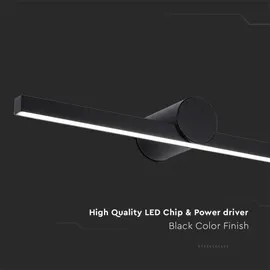 V-Tac LED-Spiegelleuchte (10 W) 3000 K Schwarz
