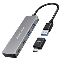 GRAUGEAR G-HUB2A2C-AC 4 Port USB 3.2 Gen 1-Hub (USB