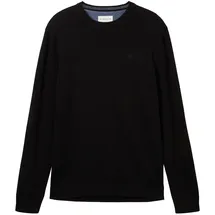 Tom Tailor 1038426 Basic Knit Pullover Black 2XL