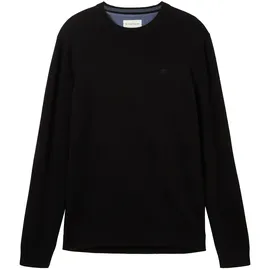 Tom Tailor 1038426 Basic Knit Pullover Black 2XL