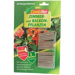 Combiflor Düngestäbchen Zimmerpflanzen Naturguano Düngestäbchen  Zimmerpflanzen  Balkonpflanzen 3 Monate Langzeitwirkung Dünger Pflanzenpflege