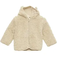 S.Oliver Teddyplüsch-Jacke mit Öhrchen, Babys, beige 92