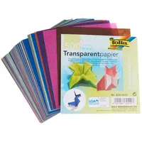 Folia Faltblätter Transparentpapier 10 x 10 cm 500 Blatt