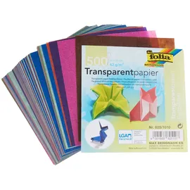 Folia Faltblätter Transparentpapier 10 x 10 cm 500 Blatt