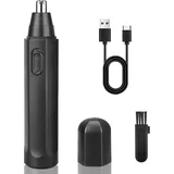 OKWISH Nasenhaartrimmer Nasenhaarschneider Ohrhaarschneider Gesichtshaartrimmer Professionell, USB Wiederaufladbar mit staubdichten Abdeckung, Akku schmerzfreier Augenbrauen Trimmer für Männer und Frauen schwarz