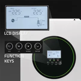 Qoltec Hybrid-Solarwechselrichter Off-Grid 6200W