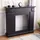 Mobili Rebecca Rebecca Mobili Kaminumrandung 100 x 109 x 26 cm Schwarz