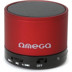 Platinet OG47R Tragbarer Lautsprecher Tragbarer Mono-Lautsprecher (5 h, 10 m, Akkubetrieb), Bluetooth Lautsprecher, Rot, Schwarz