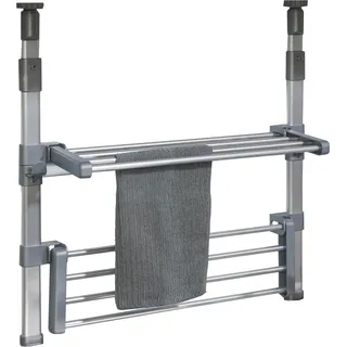 RUCO Teleskopregal RUCO, grau (alu, grau), B:51cm H:48cm T:13cm, Aluminium, Regale, Teleskopregal, zwischen Oberschrank und Arbeitsplatte klemmen, höhenverstellbar