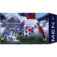 NIVEA MEN Adventskalender 2025-24 Türchen mit verwöhnenden Überraschungen, Weihnachtskalender mit Pflegeprodukten für die Adventszeit, NIVEA MEN, NIVEA und Labello Produkte