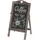 Proregal Werbetafel 66x37x27cm Shabby-Look Vintage Braun