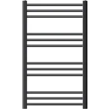 luxebath Badheizkörper Sahara 600 x 800 mm anthrazit gerade mit Seitenanschluss