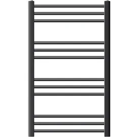 luxebath Badheizkörper Sahara 600 x 800 mm anthrazit gerade mit Seitenanschluss