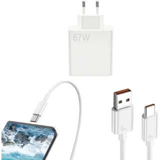 Xiaomi Ladegerät 67w Mit Ladekabel Für Xiaomi Redmi 14/13/12/12x, M6 Pro/Poco X6Pro 5g/ Poco X6Xiaomi Schnellladegerät Für Note 14/12 /11 Pro