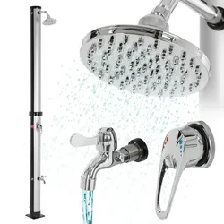 Solardusche Gartendusche Dusche mit Fußdusche Pooldusche Regendusche 20L