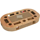 Kerbl Pet 80994 Kratzbrett Ovalo Katzen, Spielbälle Glöckchen Catnip-Beutel