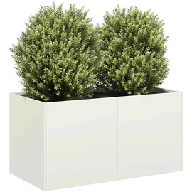 vidaXL Pflanzgefäß 40 x 80 x 80 cm Weiß