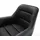 DeLife Freischwinger Kaira-Flex Echt-Leder Schwarz Freischwinger flach Edelstahl