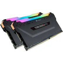 Corsair Vengeance RGB PRO schwarz DIMM Kit 16GB, DDR4-3000, CL15-17-17-35 (CMW16GX4M2C3000C15)