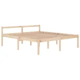 furnicato Bett Seniorenbett 180x200 cm Massivholz Kiefer (1-tlg) braun