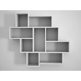 moebel17 Parola Wandregal 115 x 103 x 15 cm Weiß