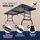 CASARIA Klapptisch 183 x 76 x 74 cm Anthrazit/Grau