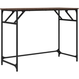 vidaXL Schreibtisch Braun Eichen-Optik 100x45x76cm Holzwerkstoff Stahl