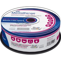 MediaRange CD-R 52x 25er Spindel, printable, wasserfest (MRPL512)