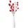 creativ home Tischvase CREATIV HOME "Vase mit Federzweigen", weiß (weiß, rot), H:27cm Ø:7,5cm, Keramik, Vasen, für die moderne Einrichtung