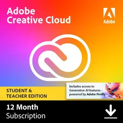 Adobe Creative Cloud Student & Teacher Version 100GB - 1 Benutzer - 1 Jahr - (Windows/Mac)